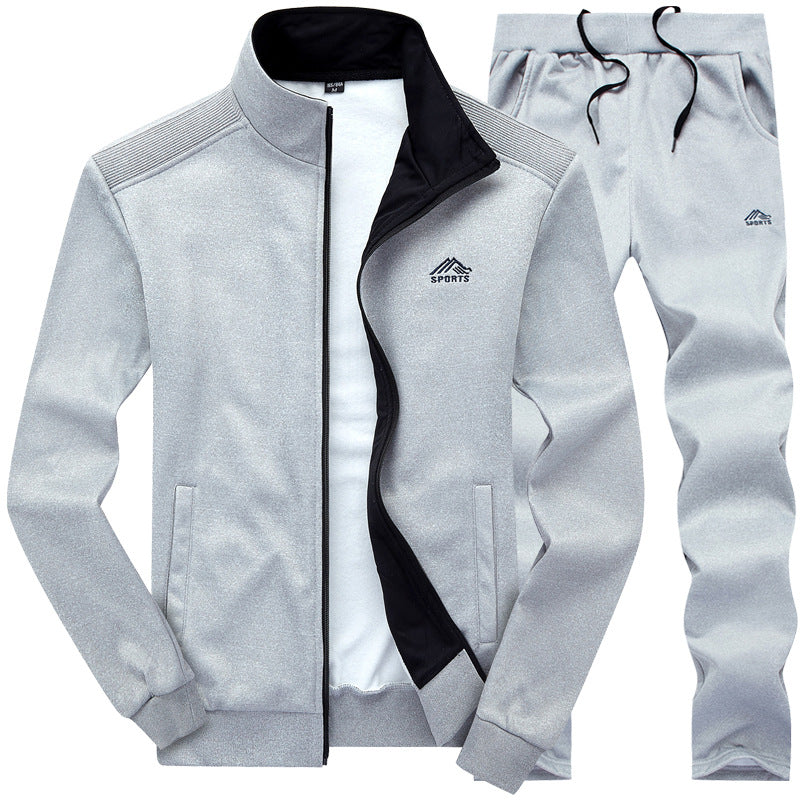Men's Velvet Tracksuit Set | Lined, Collar | Multiple Colors