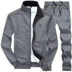 Men's Velvet Tracksuit Set | Lined, Collar | Multiple Colors