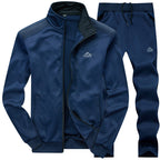 Men's Velvet Tracksuit Set | Lined, Collar | Multiple Colors