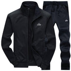 Men's Velvet Tracksuit Set | Lined, Collar | Multiple Colors