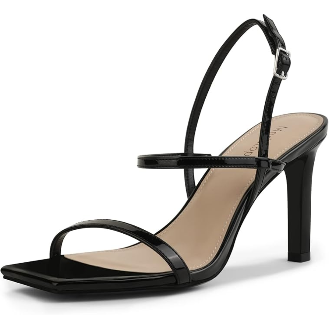 Cocktail Sandals | Women Strappy Open Toe High Heel Ankle Strap