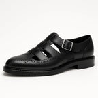 Slip-On Sandals | Men's Leather, Breathable Fit | Non-Slip Sole