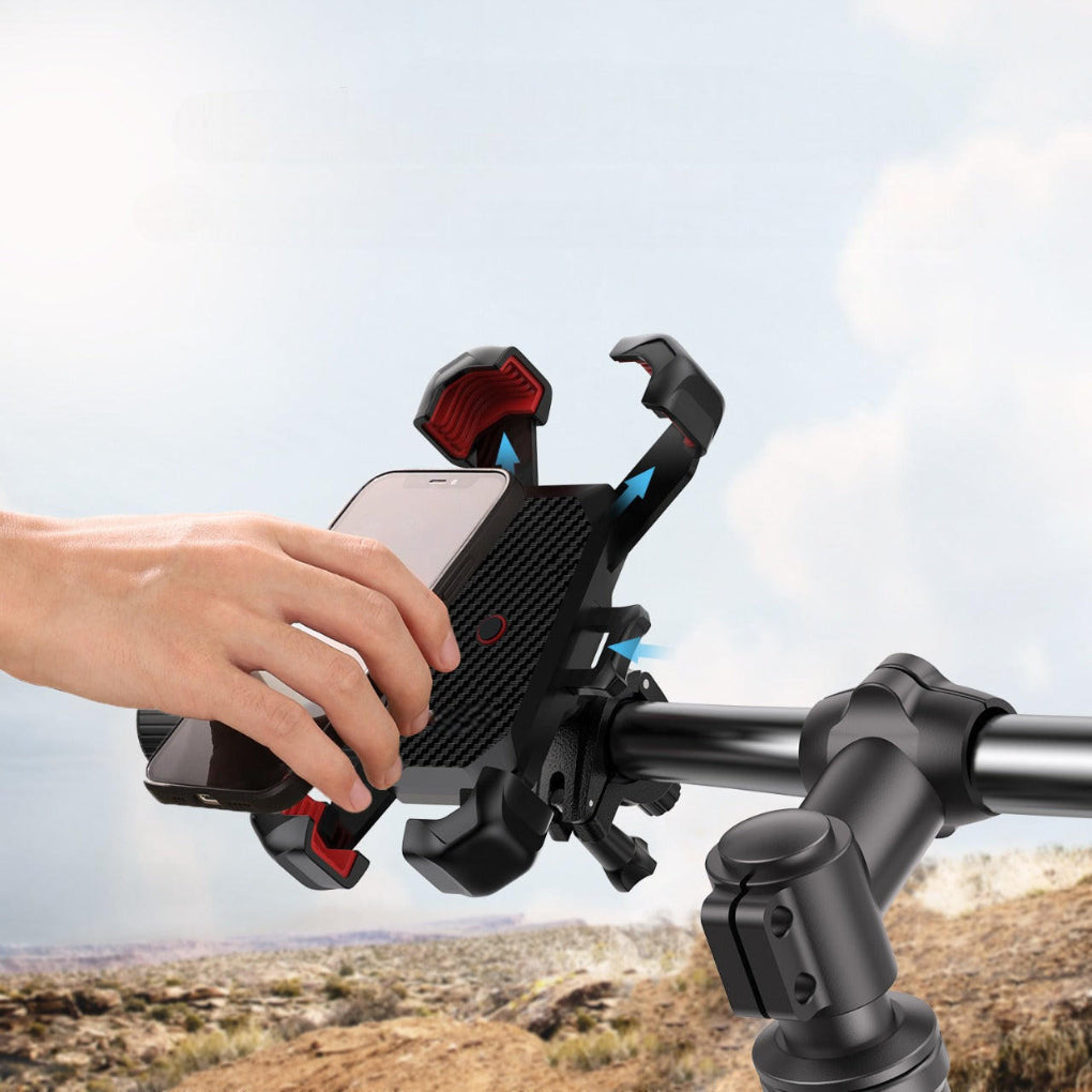 Bike phone holder 360 degree rotation universal handlebar mount