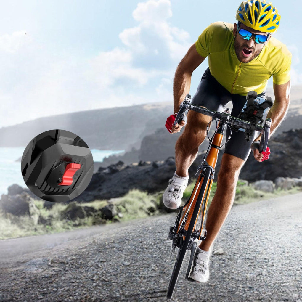 Bike phone holder 360 degree rotation universal handlebar mount