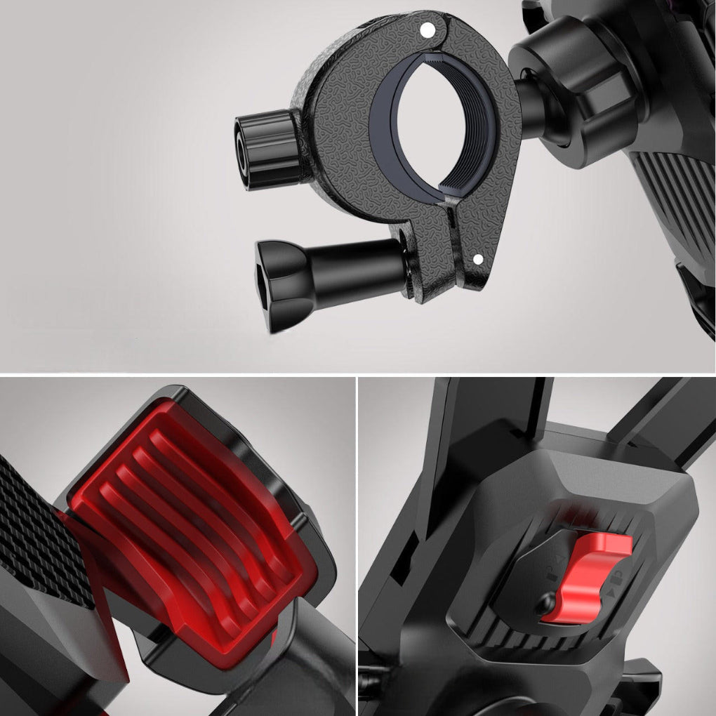 Bike phone holder 360 degree rotation universal handlebar mount