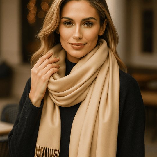 Trendy Women's Pashmina Scarf – Elegant Luxurious Softness