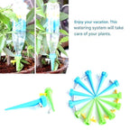 12 pack automatic plant watering spikes adjustable flow for indoor and outdoor pots