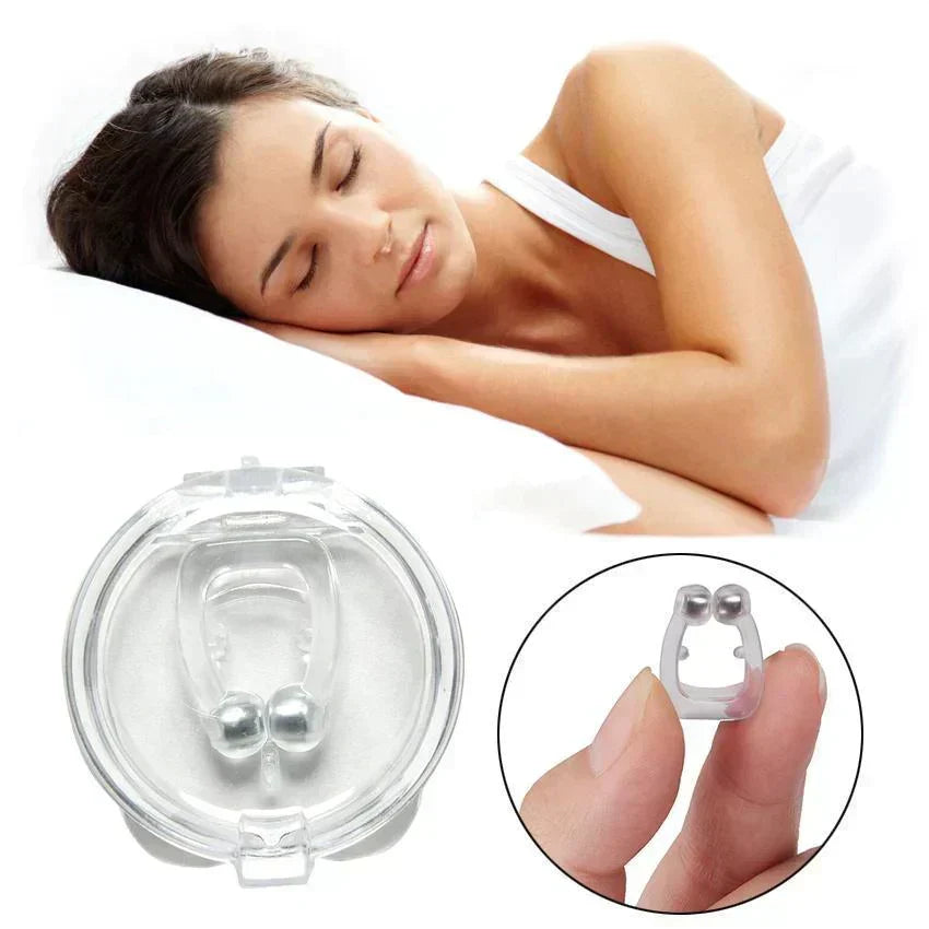 Silicone anti snoring nose clip reusable transparent sleep aid
