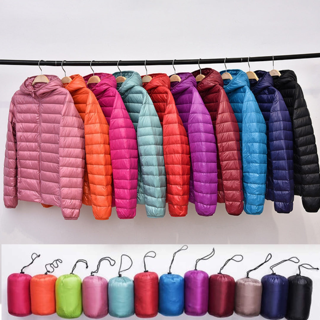 Women waterproof lightweight jacket with removable adjustable hood