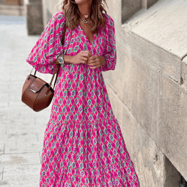 Women's summer dress in floral and ethnic prints, lightweight limited edition S–3XL