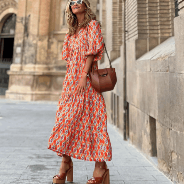 Women's summer dress in floral and ethnic prints, lightweight limited edition S–3XL
