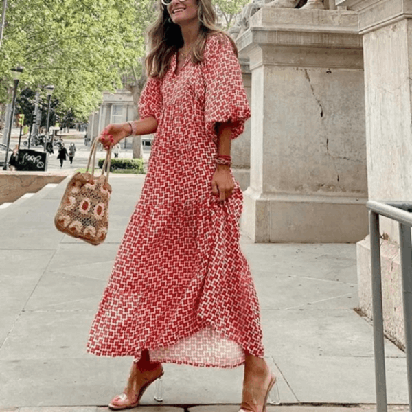 Women's summer dress in floral and ethnic prints, lightweight limited edition S–3XL