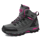 Women waterproof antislip safety work shoes flat lace-up round toe