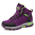 Women waterproof antislip safety work shoes flat lace-up round toe