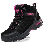 Women waterproof antislip safety work shoes flat lace-up round toe
