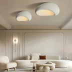 Ceramic ceiling light organic wabi-sabi minimalist warm white LED 45cm