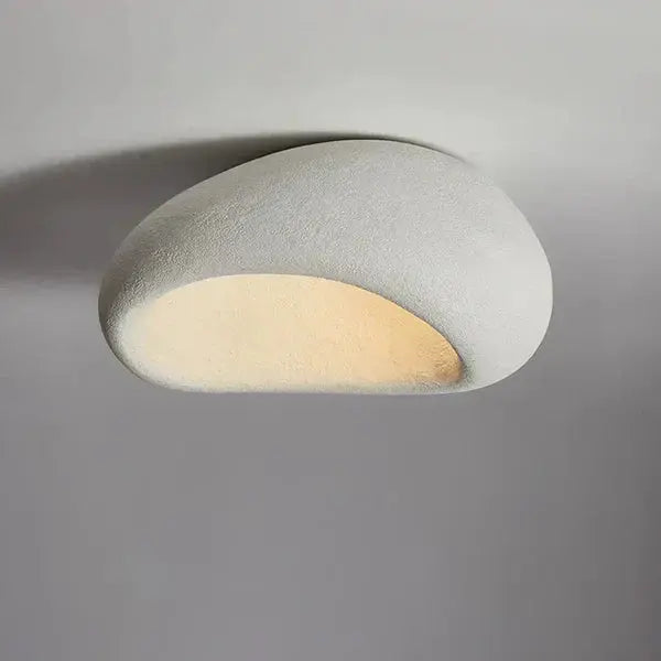 Ceramic ceiling light organic wabi-sabi minimalist warm white LED 45cm