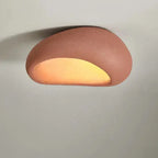 Ceramic ceiling light organic wabi-sabi minimalist warm white LED 45cm