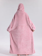 Hooded blanket sweatshirt unisex oversized fleece wearable blanket 140cm