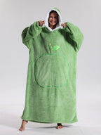 Hooded blanket sweatshirt unisex oversized fleece wearable blanket 140cm