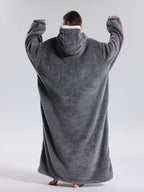 Hooded blanket sweatshirt unisex oversized fleece wearable blanket 140cm