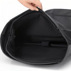 Men's roll-top backpack water-resistant with laptop compartment, daily commuter bag