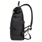 Men's roll-top backpack water-resistant with laptop compartment, daily commuter bag