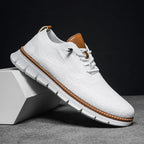 Men's breathable comfort shoes slip-on casual faux leather, EU 36-50
