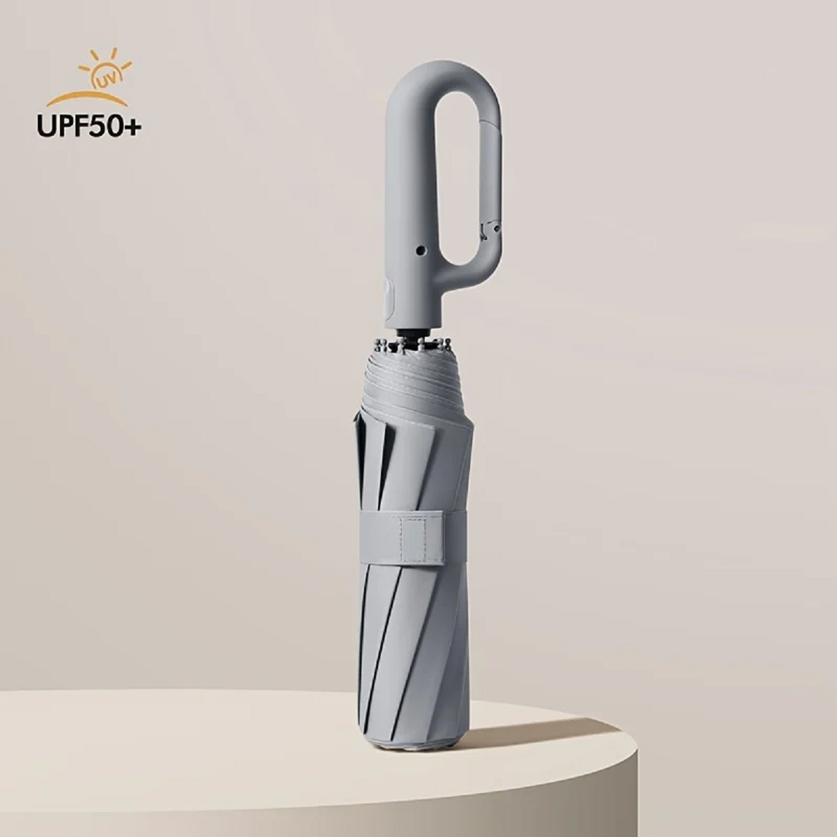 Umbrella Windproof Automatic Folding Carabiner Clip Reflective Strip