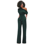 Women bodycon jumpsuit fitted silhouette in multiple colors