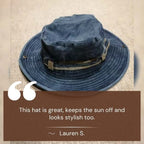 Women UPF 50+ wide brim sun hat adjustable chin strap packable