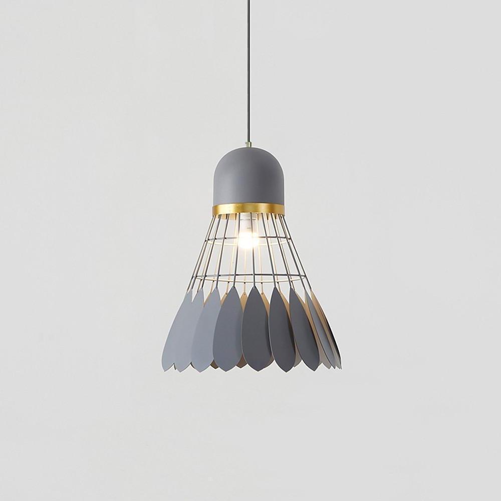 Industrial pendant lamp 1-light metal geometric ceiling fixture for kitchen