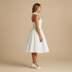 Midi Dress Women Halter Neck Sleeveless Pleated A Line Fit Flare