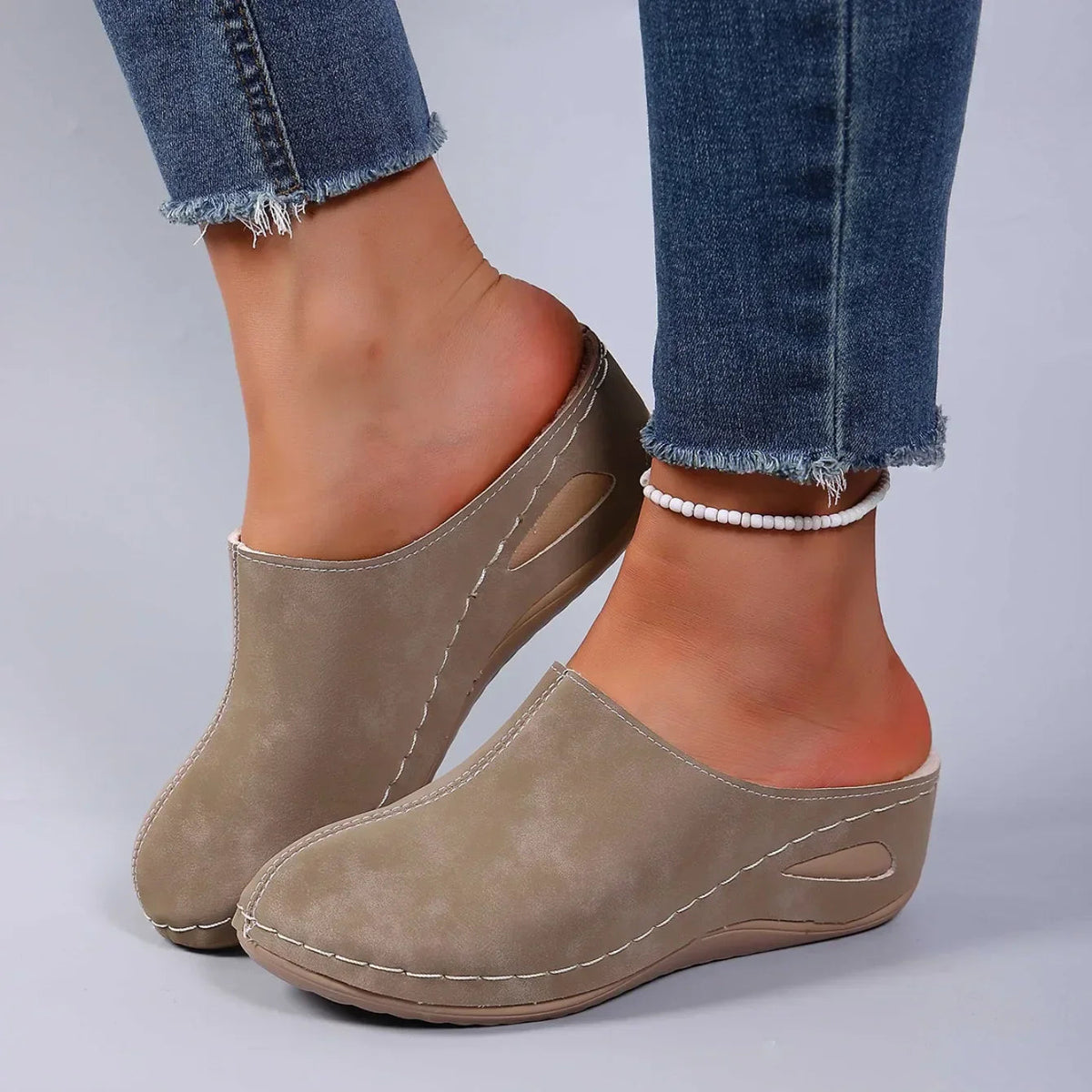 Womens Orthopedic Clogs Arch Support Low Heel Comfort Sandals