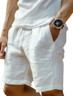 Men's casual shorts with drawstring waist, relaxed fit, available in multiple colors