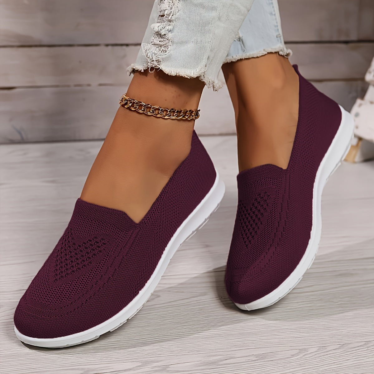Orthopedic Slippers Women Lightweight Flat Slip On Walking Shoes