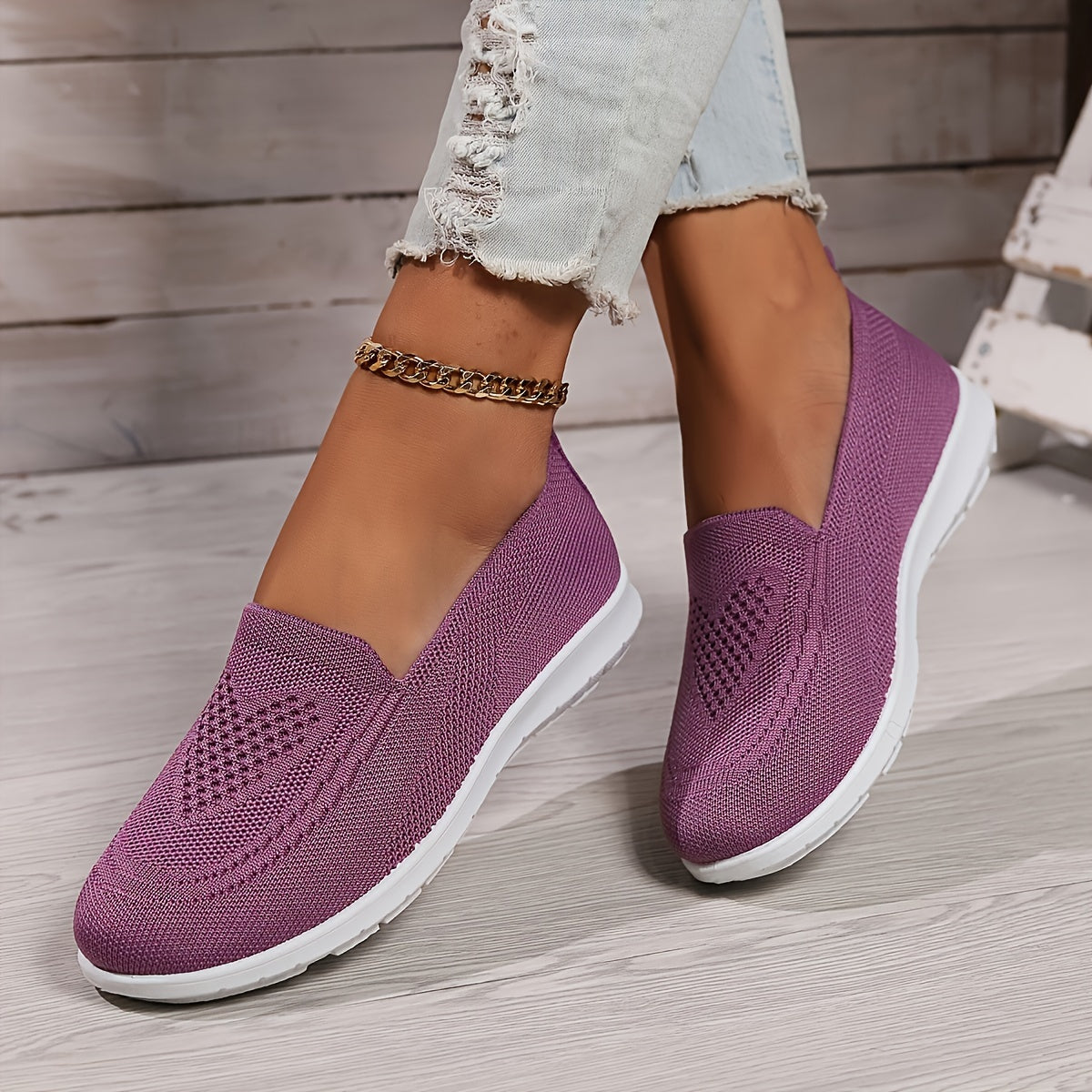 Orthopedic Slippers Women Lightweight Flat Slip On Walking Shoes
